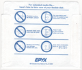 Disk Sleeve - Back