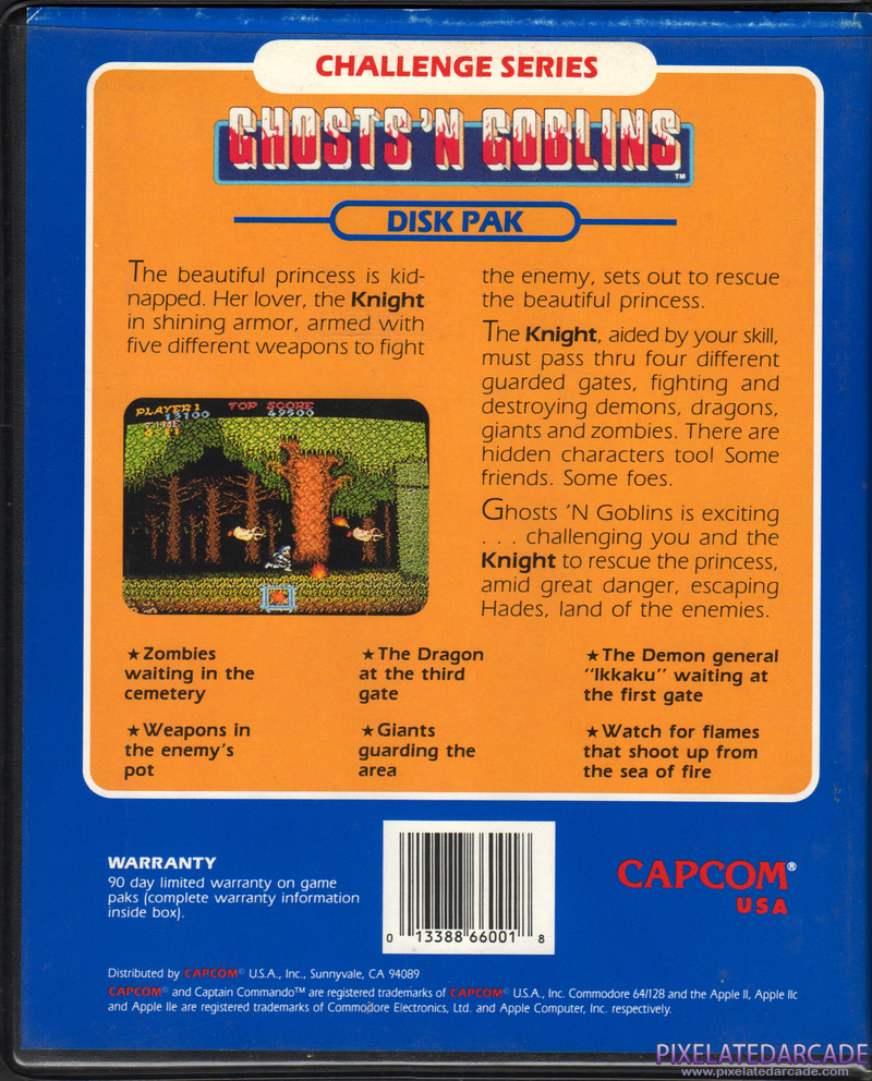 Ghosts 'N Goblins Cover Art: Ghosts 'N Goblins Cover Art: