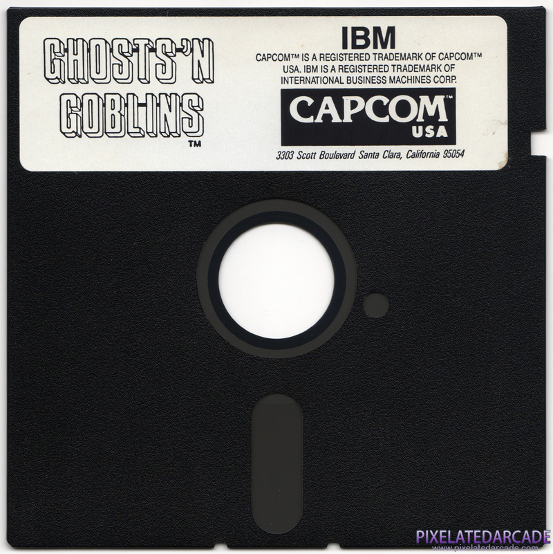 Ghosts 'N Goblins Cover Art: IBM disk Ghosts 'N Goblins Cover Art: IBM disk