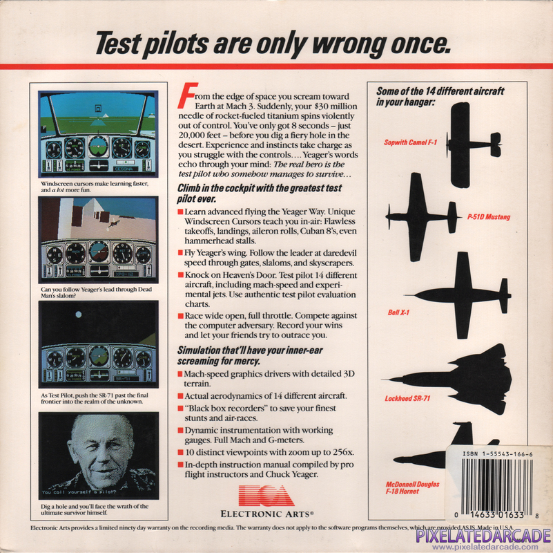 Chuck Yeager's Advanced Flight Simulator Cover Art: Chuck Yeager's Advanced Flight Simulator Cover Art: