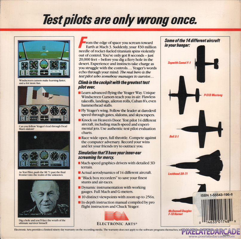 Chuck Yeager's Advanced Flight Simulator Cover Art: Chuck Yeager's Advanced Flight Simulator Cover Art:
