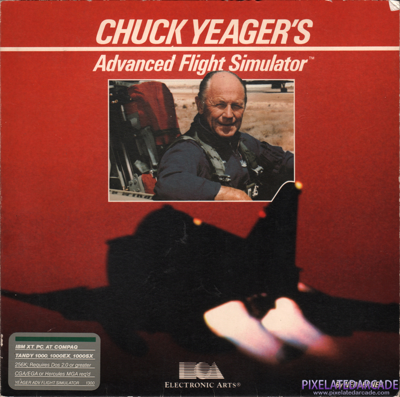 Chuck Yeager's Advanced Flight Simulator Cover Art: Chuck Yeager's Advanced Flight Simulator Cover Art: