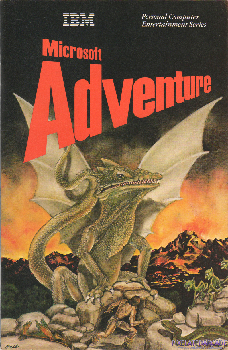 Microsoft Adventure Cover Art: Instruction Manual Cover