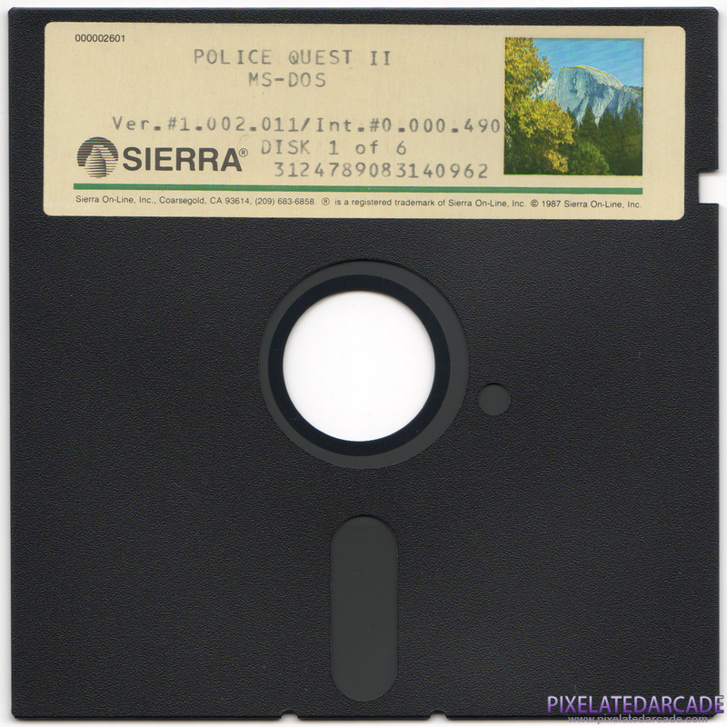 Police Quest 2: The Vengeance Cover Art: Disk 1 of 6 Police Quest 2: The Vengeance Cover Art: Disk 1 of 6