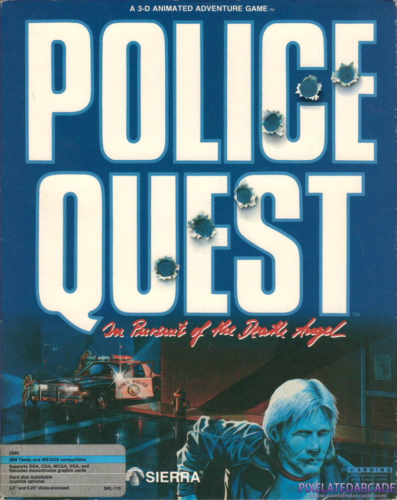 Police Quest: In Pursuit of the Death Angel Cover Art: Police Quest: In Pursuit of the Death Angel Cover Art: