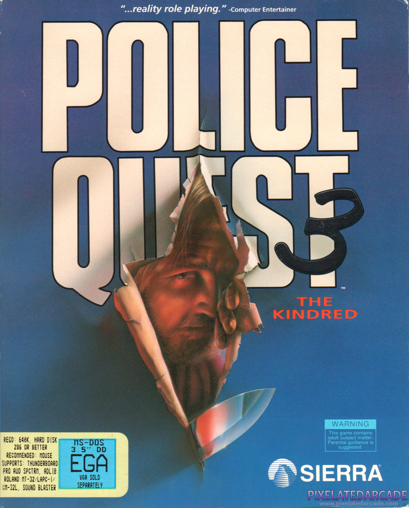 Police Quest 3: The Kindred Cover Art: Police Quest 3: The Kindred Cover Art: