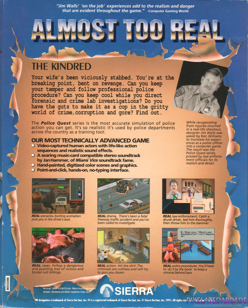 Police Quest 3: The Kindred Cover Art: 