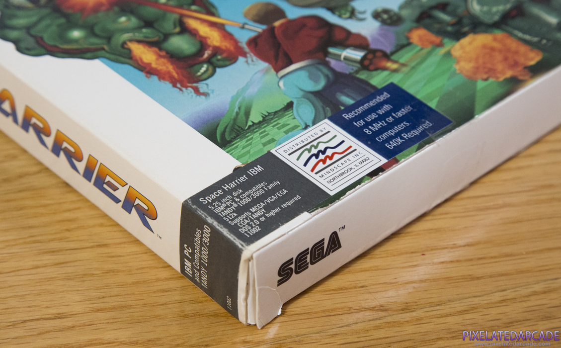 Space Harrier Cover Art: Box detail Space Harrier Cover Art: Box detail