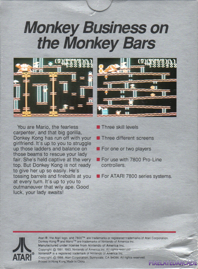 Donkey Kong Cover Art: Donkey Kong Cover Art: