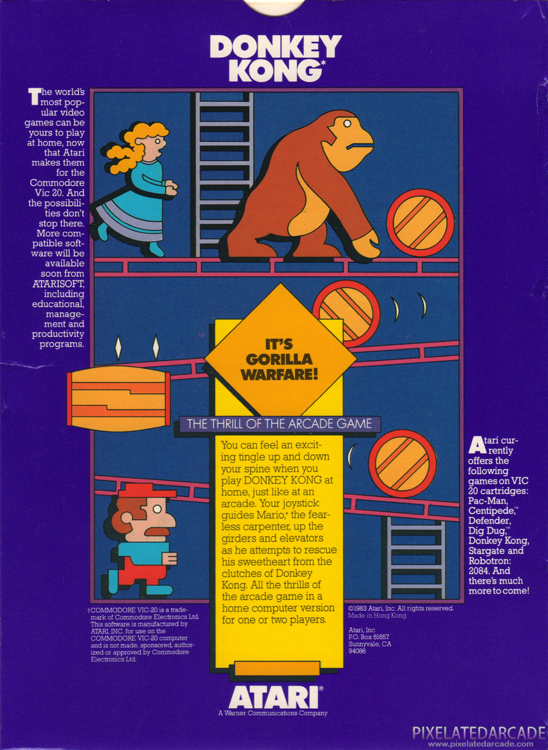 Donkey Kong Cover Art: Donkey Kong Cover Art:
