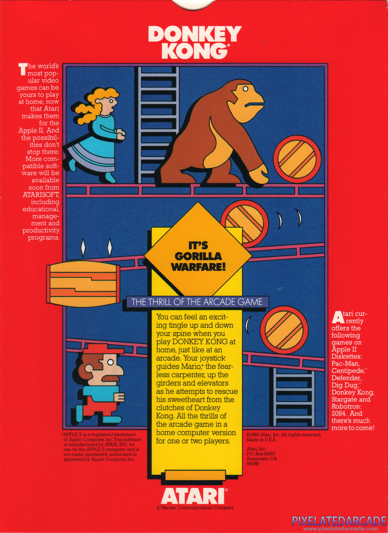 Donkey Kong Cover Art: Donkey Kong Cover Art:
