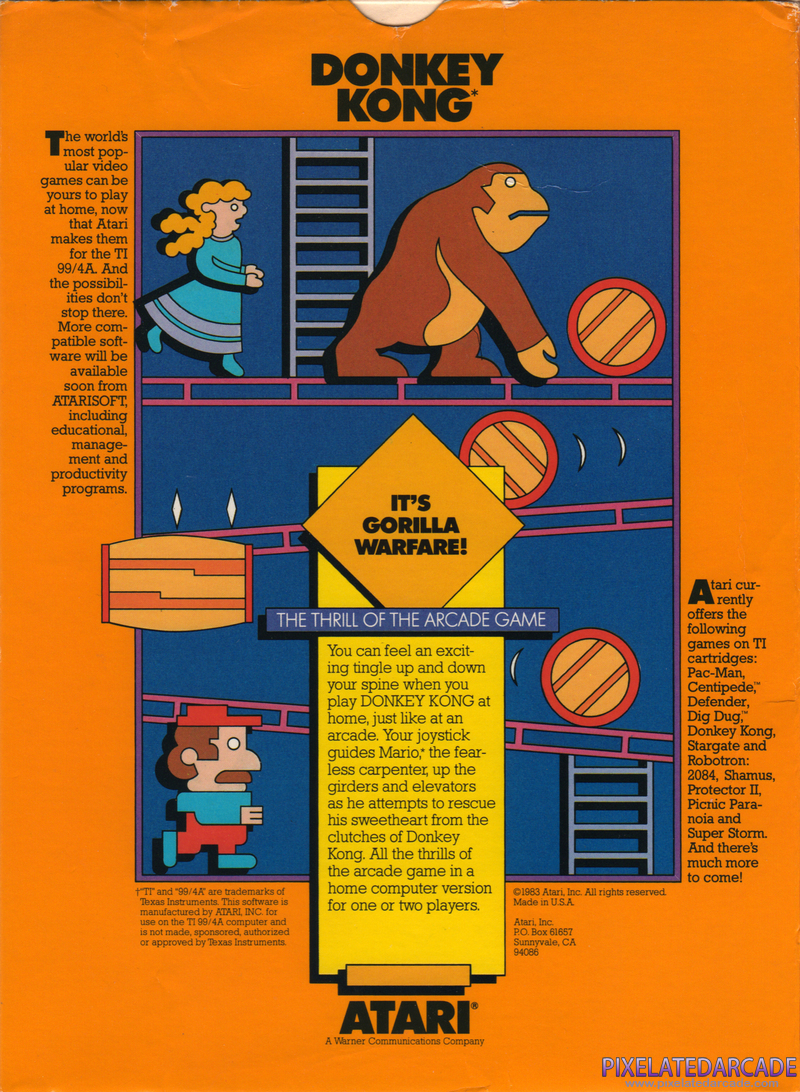 Donkey Kong Cover Art: Donkey Kong Cover Art: