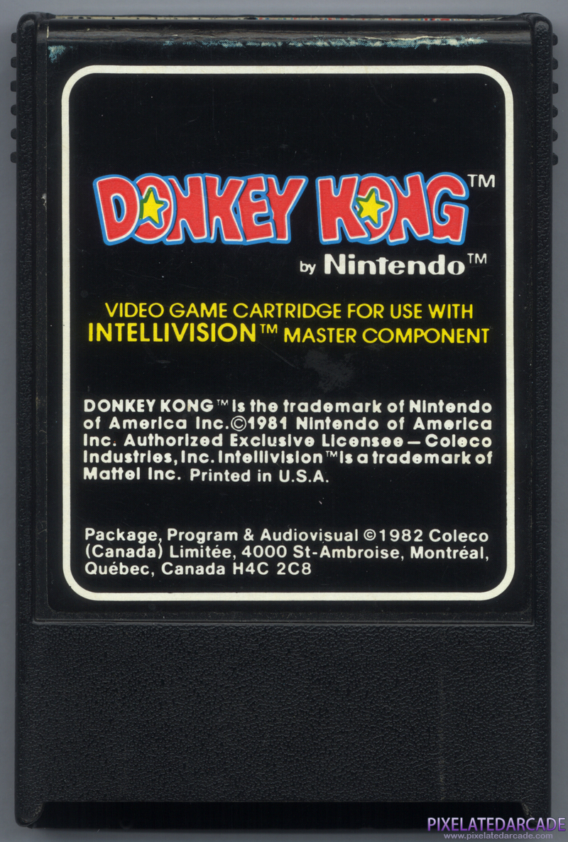 Donkey Kong Cover Art: Front Donkey Kong Cover Art: Front