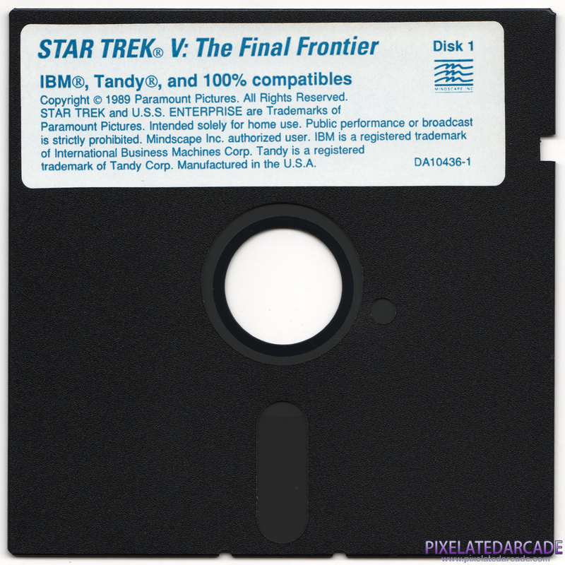 Star Trek V: The Final Frontier Cover Art: Disk 1 of 5
