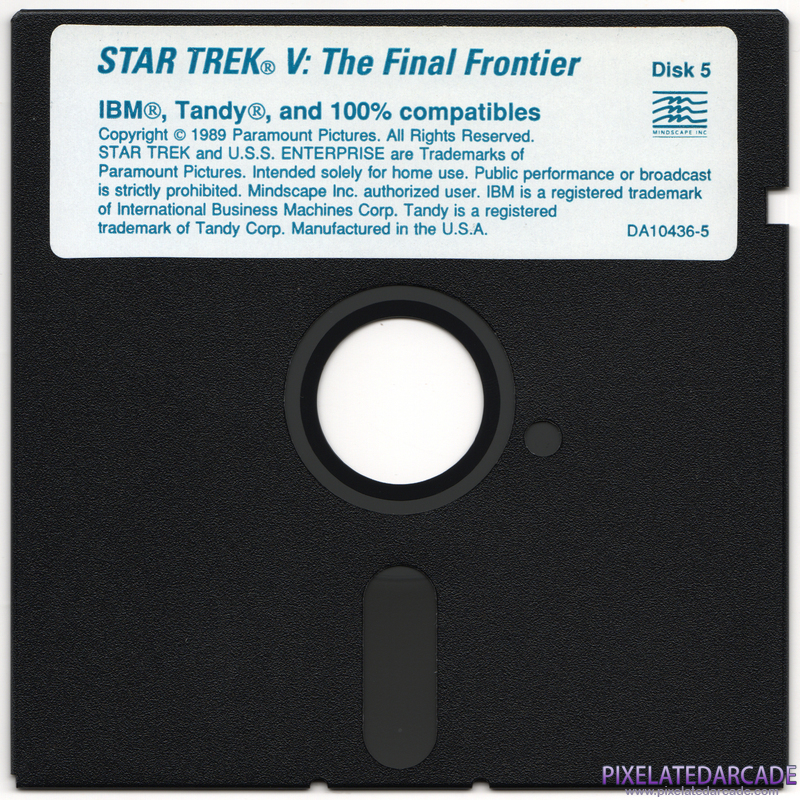 Star Trek V: The Final Frontier Cover Art: Disk 5 of 5
