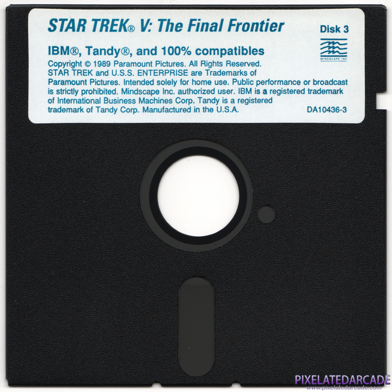 Star Trek V: The Final Frontier Cover Art: Disk 3 of 5