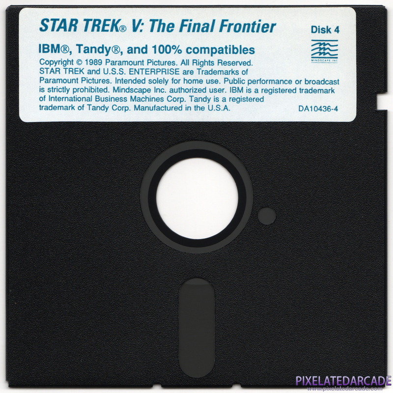 Star Trek V: The Final Frontier Cover Art: Disk 4 of 5 Star Trek V: The Final Frontier Cover Art: Disk 4 of 5