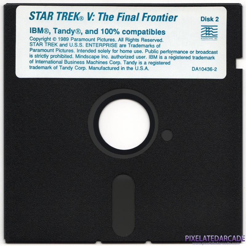 Star Trek V: The Final Frontier Cover Art: Disk 2 of 5