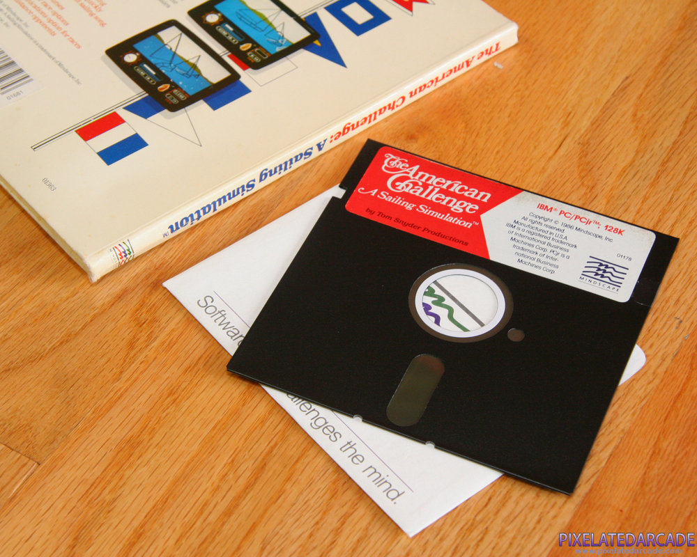 American Challenge: A Sailing Simulation, The Cover Art: Game disk