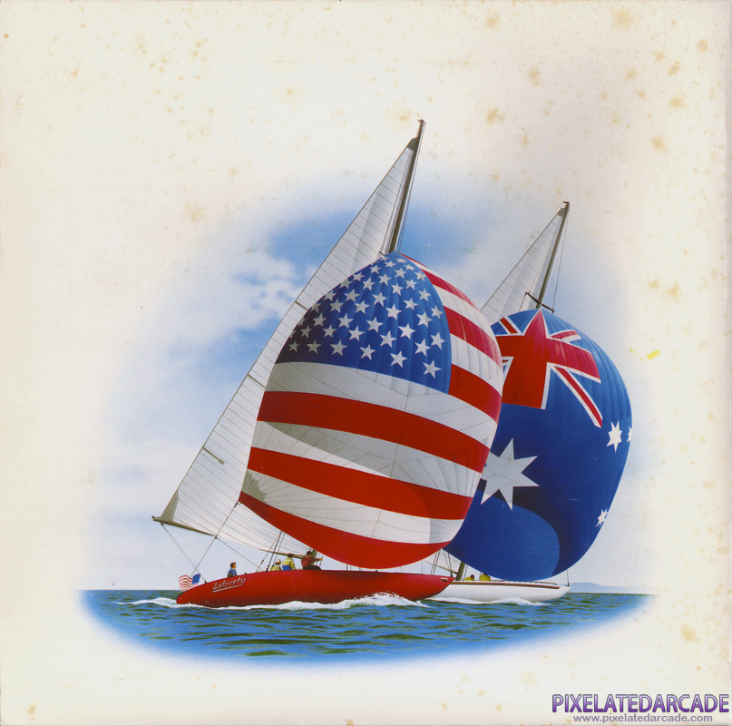 American Challenge: A Sailing Simulation, The Cover Art: Left Side American Challenge: A Sailing Simulation, The Cover Art: Left Side