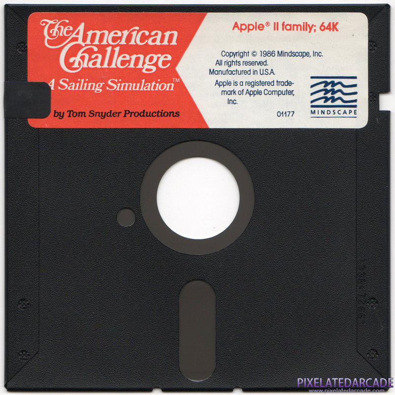 American Challenge: A Sailing Simulation, The Cover Art: Apple II side