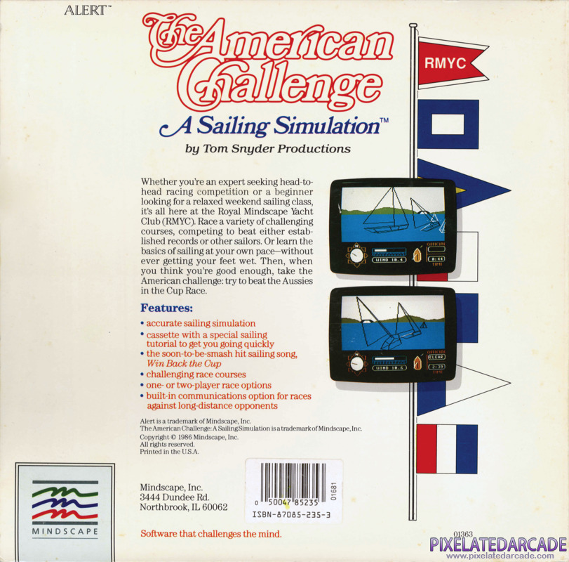 American Challenge: A Sailing Simulation, The Cover Art: American Challenge: A Sailing Simulation, The Cover Art: