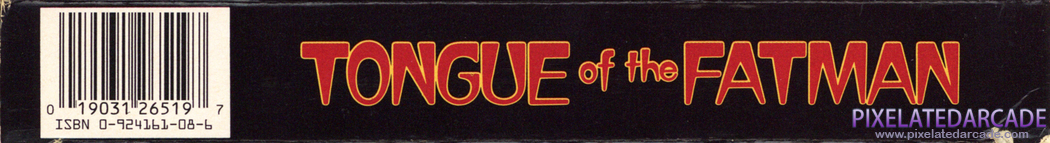 Tongue of the Fatman Cover Art: Bottom Spine Tongue of the Fatman Cover Art: Bottom Spine