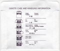 Disk Sleeve - Back