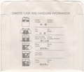 Disk Sleeve - Back