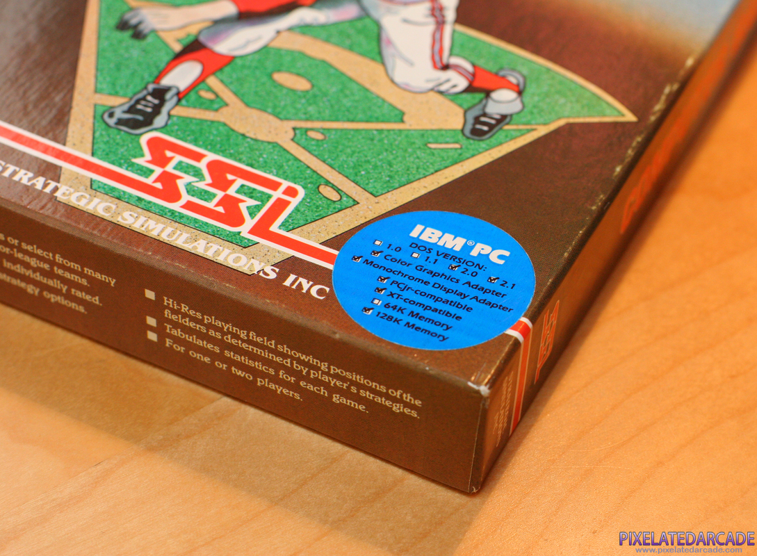 Computer Baseball Cover Art: Box closeup Computer Baseball Cover Art: Box closeup