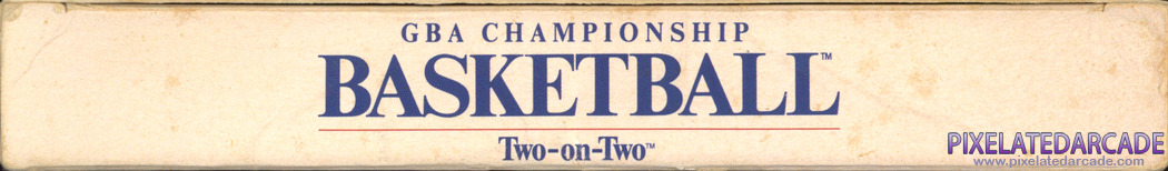 GBA Championship Basketball: Two-on-Two Cover Art: Top Spine GBA Championship Basketball: Two-on-Two Cover Art: Top Spine