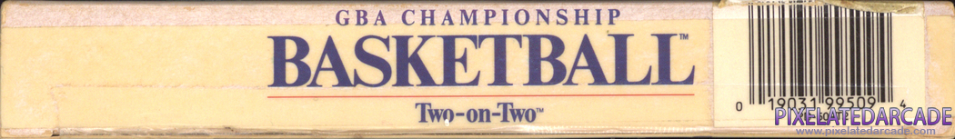 GBA Championship Basketball: Two-on-Two Cover Art: Bottom Spine GBA Championship Basketball: Two-on-Two Cover Art: Bottom Spine