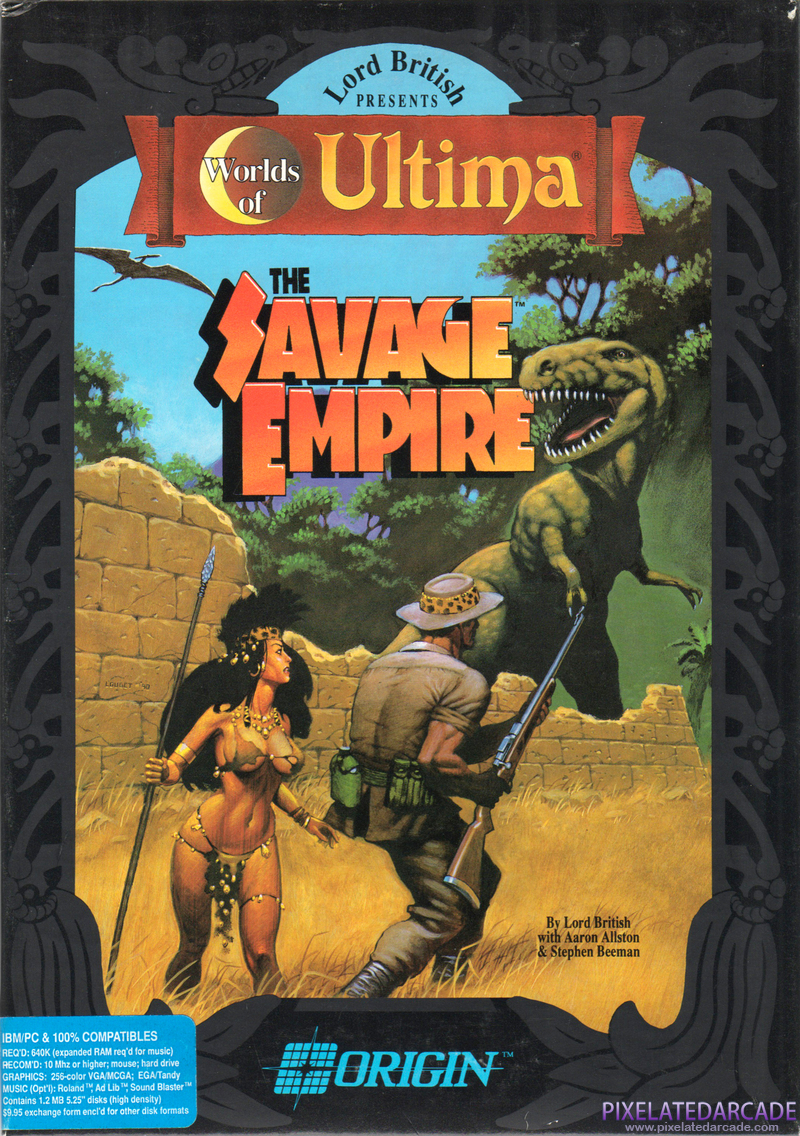 Worlds of Ultima: The Savage Empire Cover Art: Worlds of Ultima: The Savage Empire Cover Art: