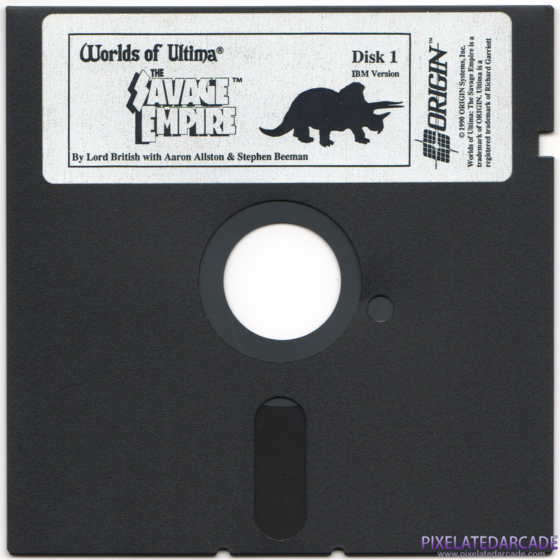 Worlds of Ultima: The Savage Empire Cover Art: Disk 1 of 2 Worlds of Ultima: The Savage Empire Cover Art: Disk 1 of 2