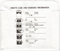 Disk Sleeve - Back