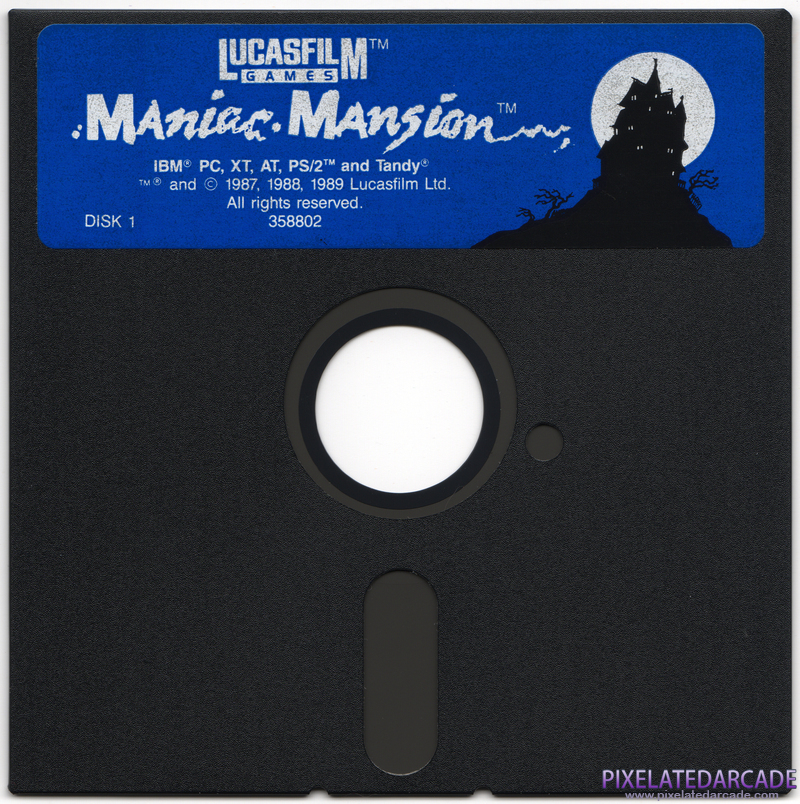Maniac Mansion Cover Art: Disk 1 of 2 - Front Maniac Mansion Cover Art: Disk 1 of 2 - Front
