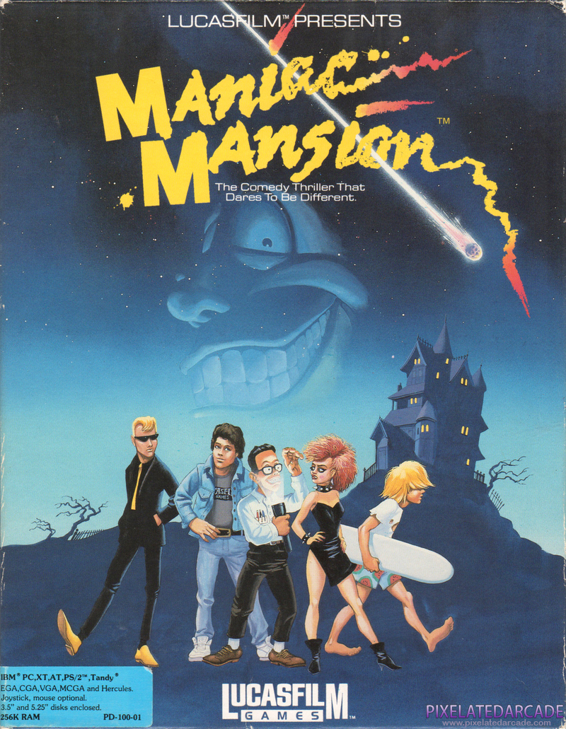 Maniac Mansion Cover Art: 