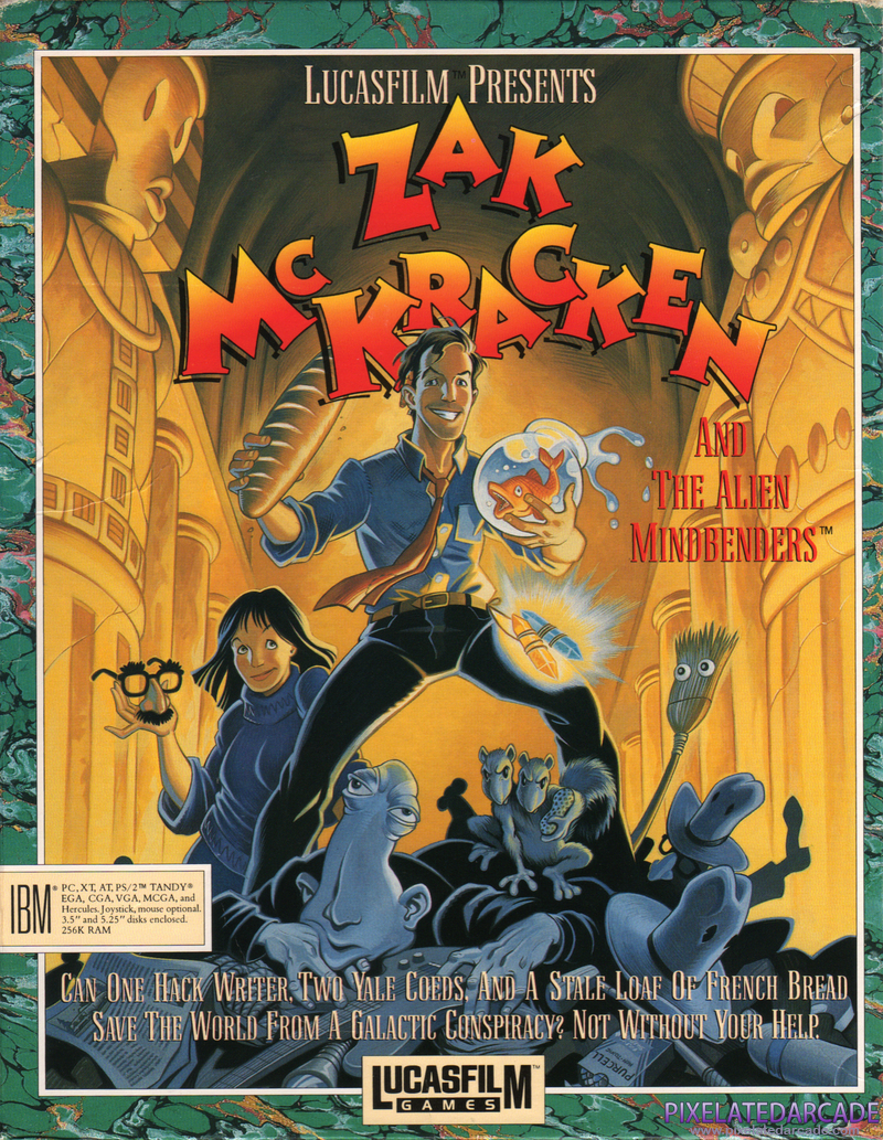 Zak McKracken and the Alien Mindbenders Cover Art: Zak McKracken and the Alien Mindbenders Cover Art: