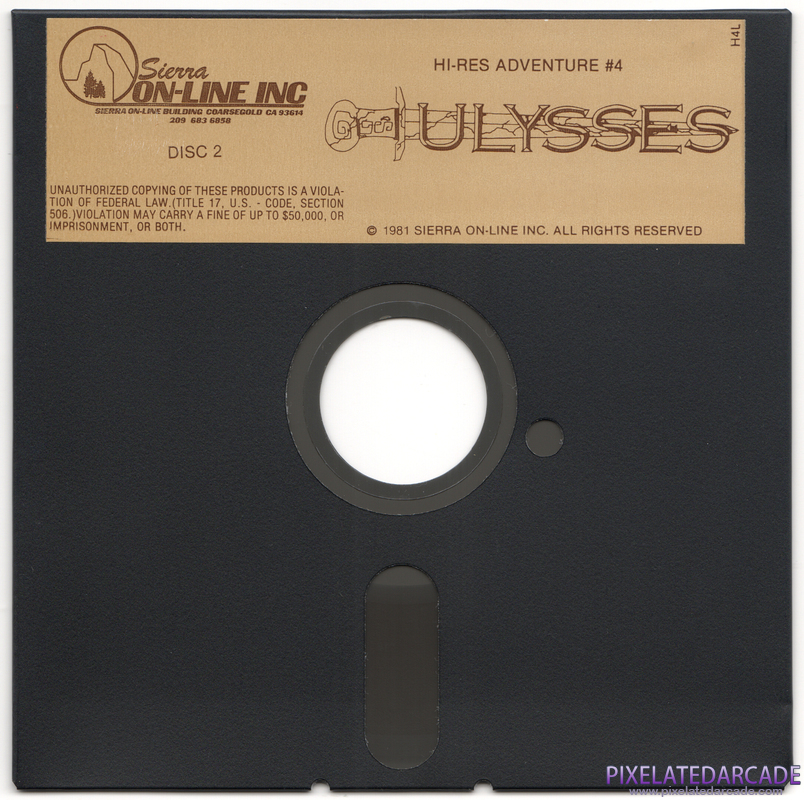 Hi-Res Adventure #4: Ulysses and the Golden Fleece Cover Art: Disk 2 of 2 Hi-Res Adventure #4: Ulysses and the Golden Fleece Cover Art: Disk 2 of 2