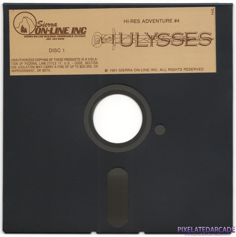 Hi-Res Adventure #4: Ulysses and the Golden Fleece Cover Art: Disk 1 of 2 Hi-Res Adventure #4: Ulysses and the Golden Fleece Cover Art: Disk 1 of 2