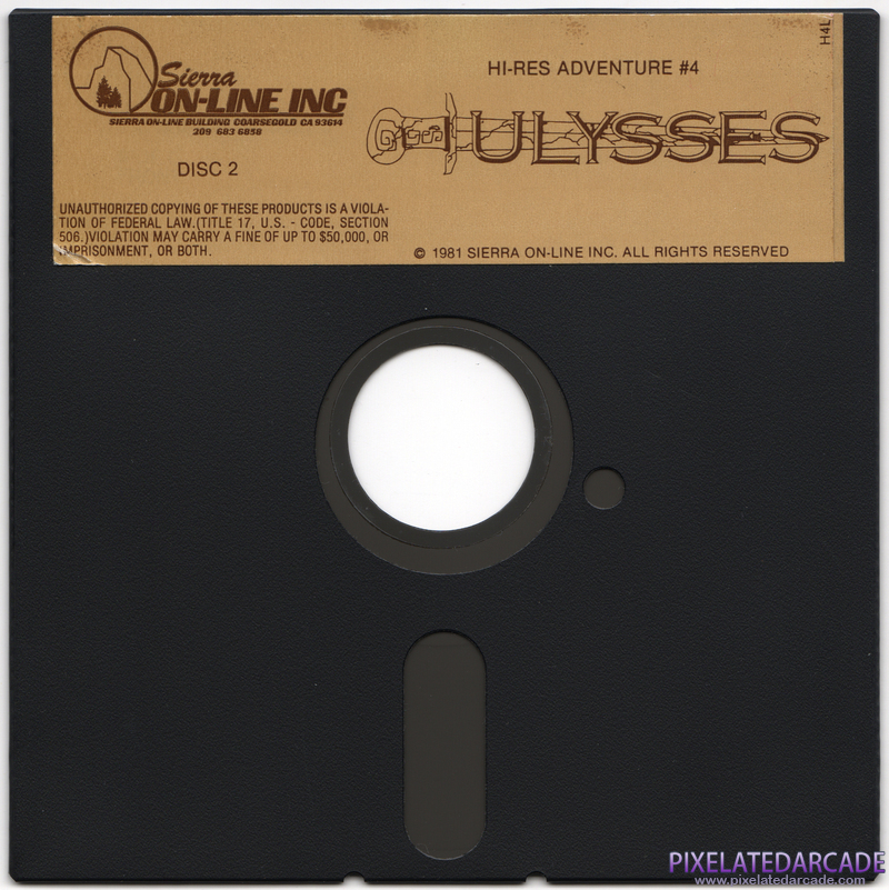 Hi-Res Adventure #4: Ulysses and the Golden Fleece Cover Art: Disk 2 of 2 Hi-Res Adventure #4: Ulysses and the Golden Fleece Cover Art: Disk 2 of 2