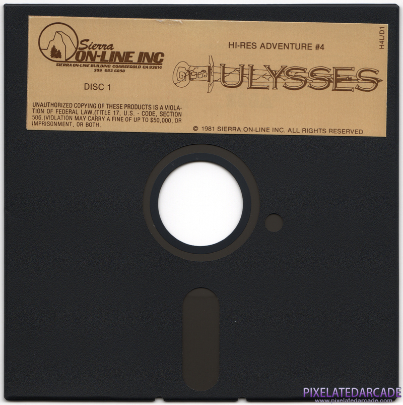Hi-Res Adventure #4: Ulysses and the Golden Fleece Cover Art: Disk 1 of 2 Hi-Res Adventure #4: Ulysses and the Golden Fleece Cover Art: Disk 1 of 2