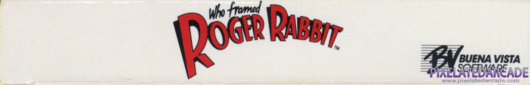 Who Framed Roger Rabbit Cover Art: Top Spine Who Framed Roger Rabbit Cover Art: Top Spine