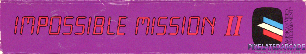 Impossible Mission II Cover Art: Top Spine Impossible Mission II Cover Art: Top Spine