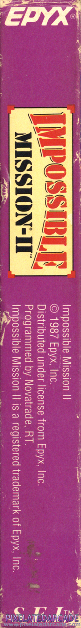 Impossible Mission II Cover Art: Left Spine Impossible Mission II Cover Art: Left Spine