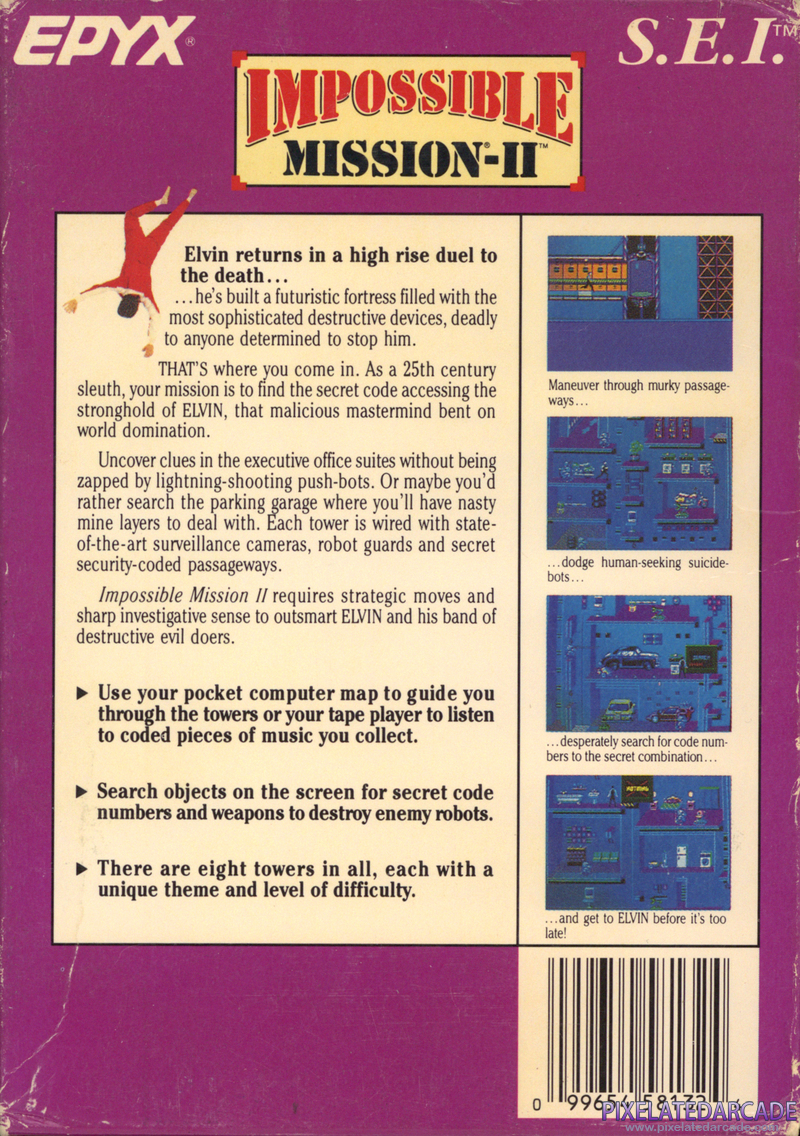 Impossible Mission II Cover Art: Impossible Mission II Cover Art: