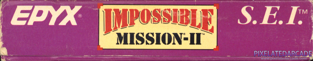 Impossible Mission II Cover Art: Bottom Spine Impossible Mission II Cover Art: Bottom Spine