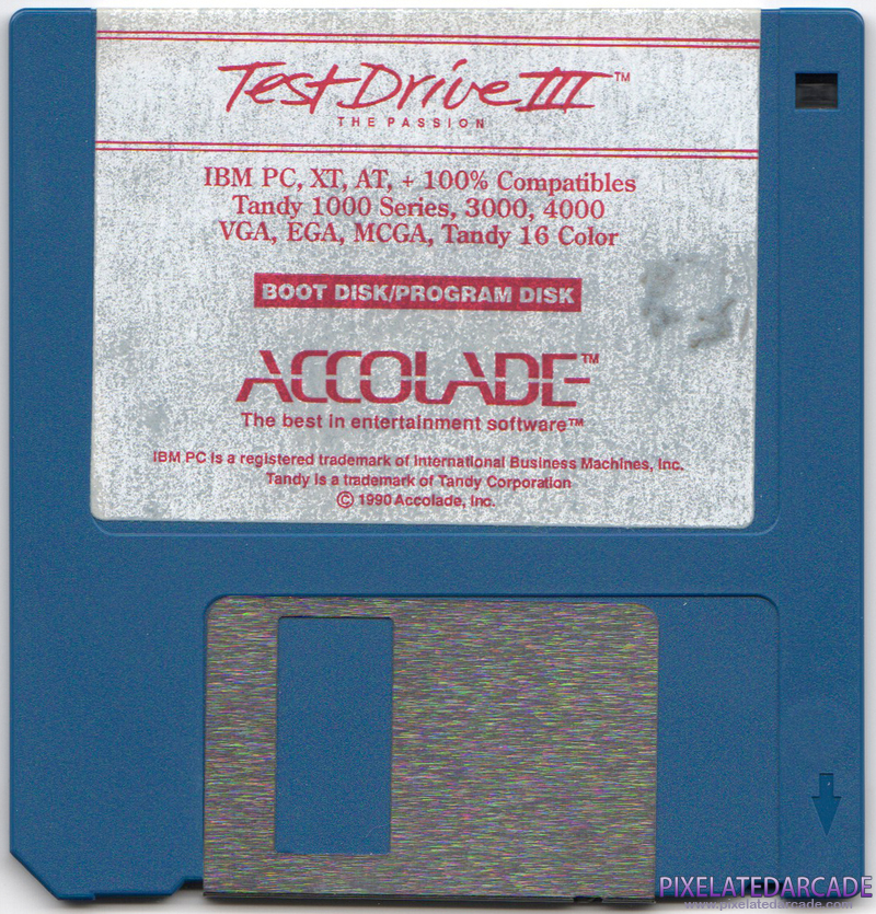 Test Drive III: The Passion Cover Art: Disk 1 of 2 - Front Test Drive III: The Passion Cover Art: Disk 1 of 2 - Front