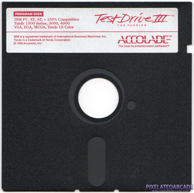 Test Drive III: The Passion Cover Art: Disk 1 of 3 Test Drive III: The Passion Cover Art: Disk 1 of 3