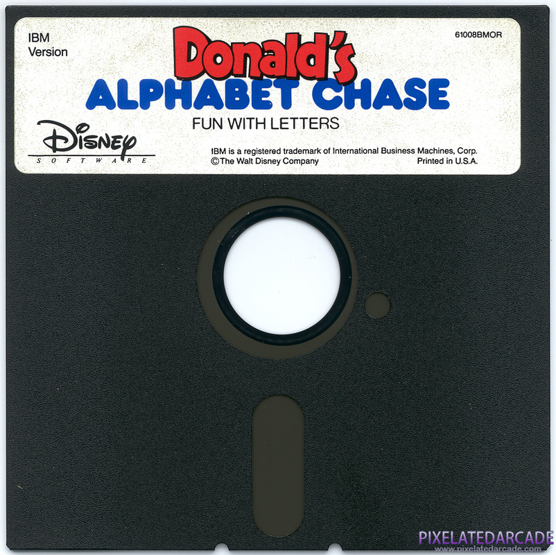 Donald's Alphabet Chase Cover Art: Donald's Alphabet Chase Cover Art: